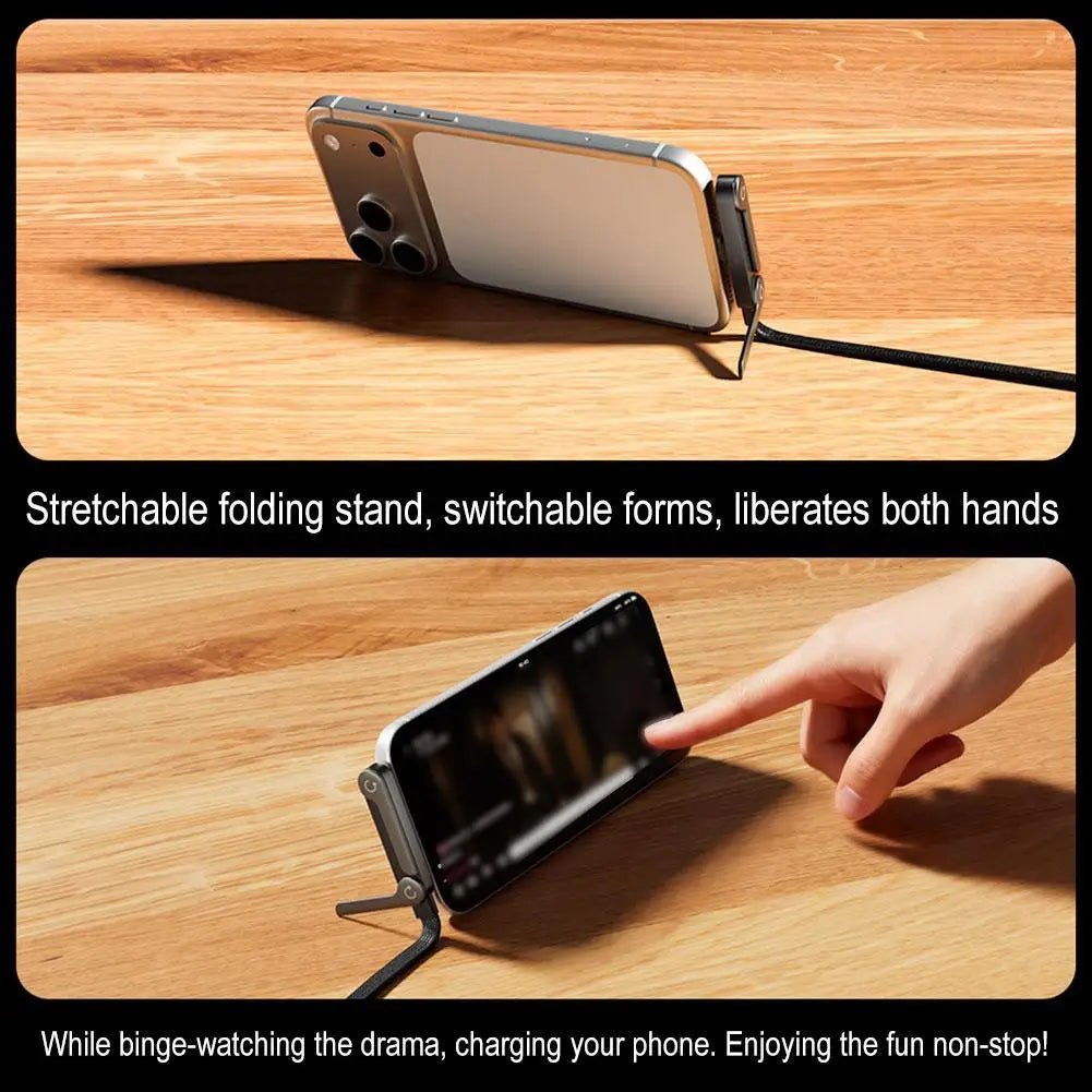 240W Fast Charging Foldable Mobile Phone Holder Data Phone Multi-Angle Adjustment Charging Non-Stop Cable Holder