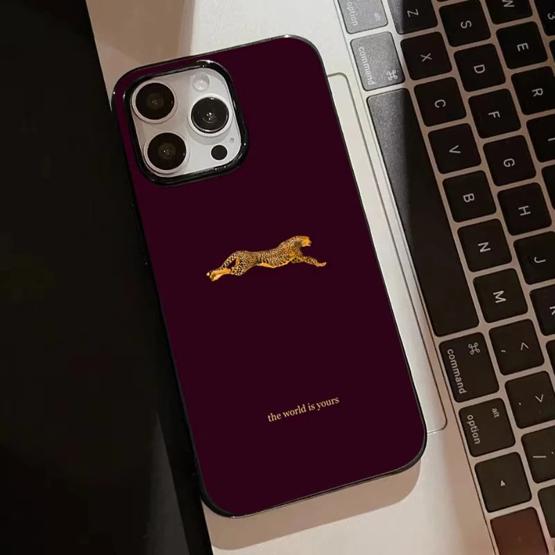 BurgundyLeopard Luxe Case