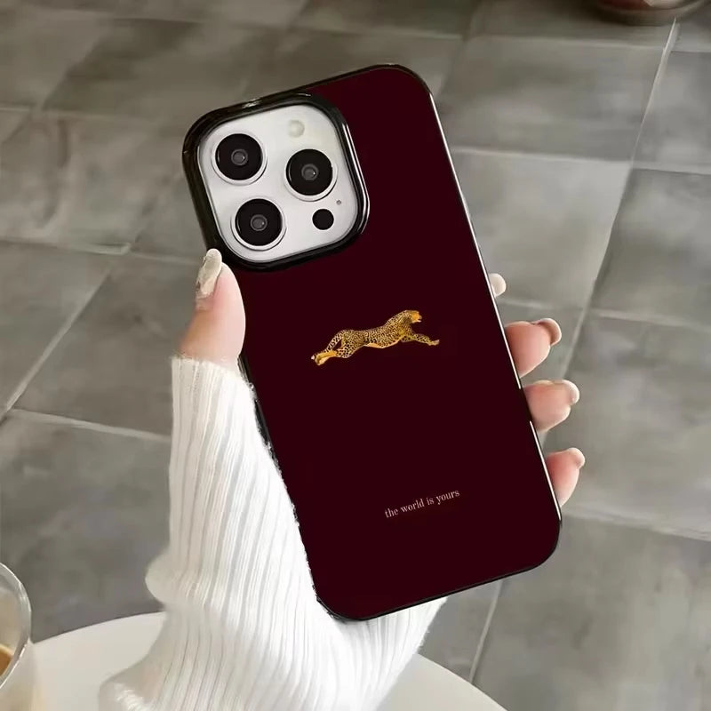 BurgundyLeopard Luxe Case