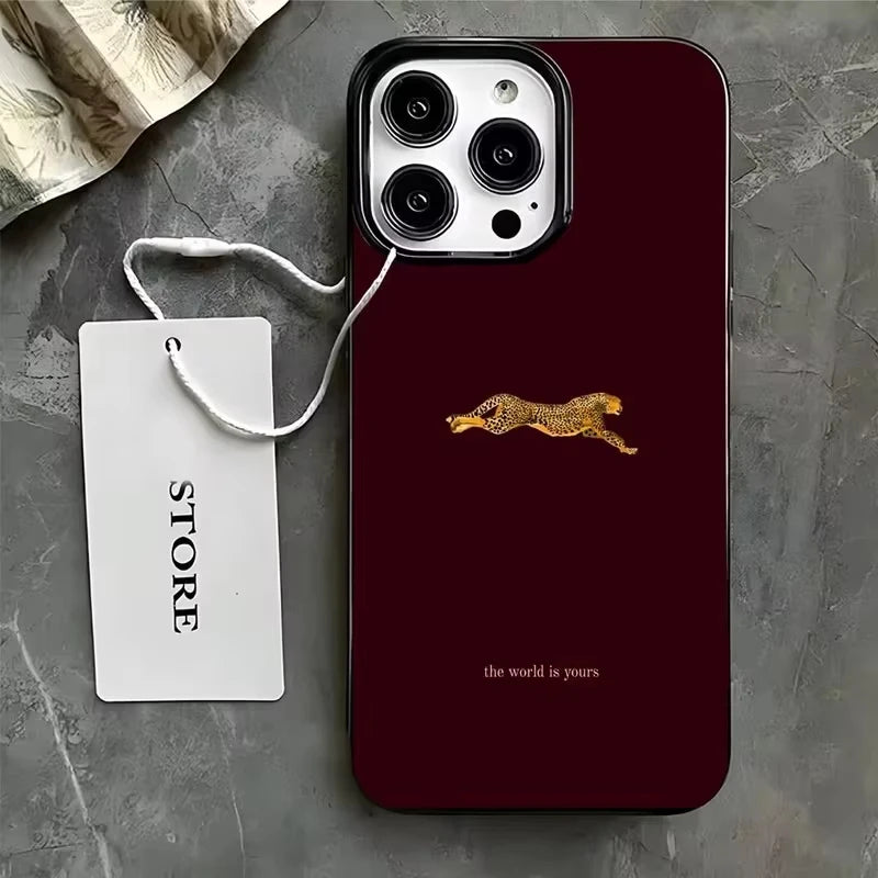 BurgundyLeopard Luxe Case