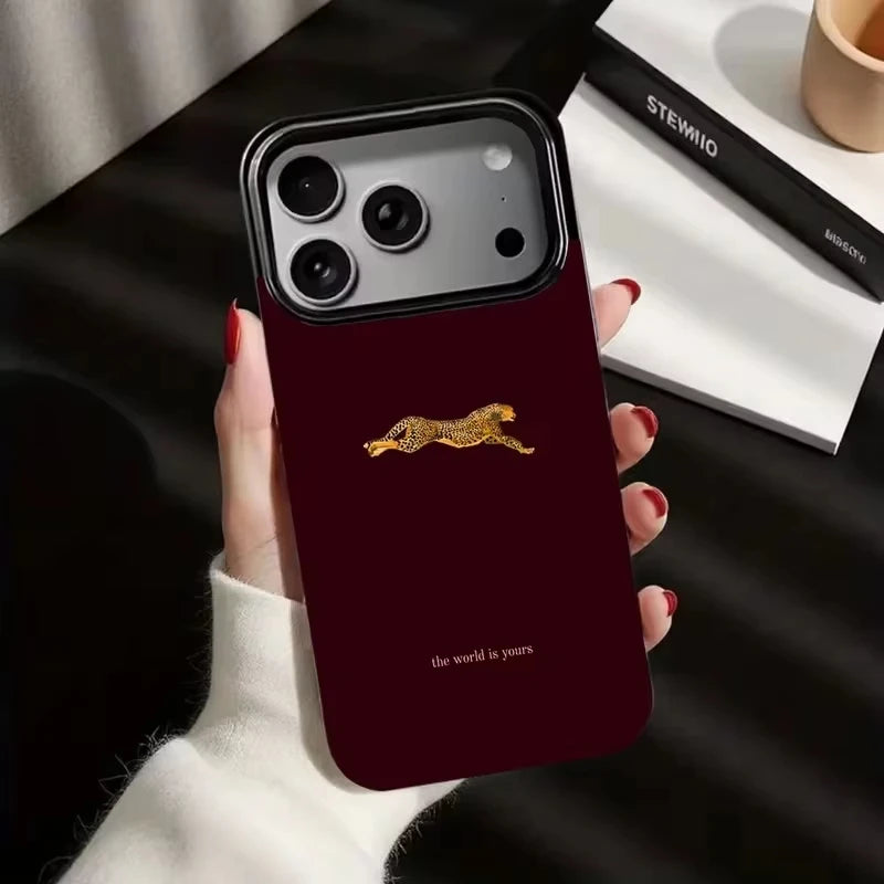 BurgundyLeopard Luxe Case