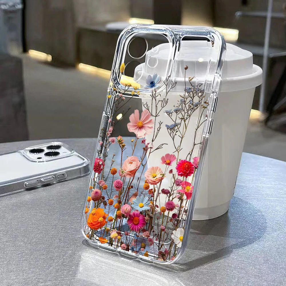 ⭐ Floral Clear Shield Case