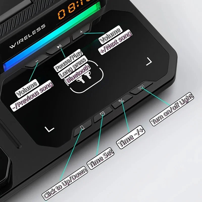 ChargeHub 5-in-1 Station🔥💡🔋🎶