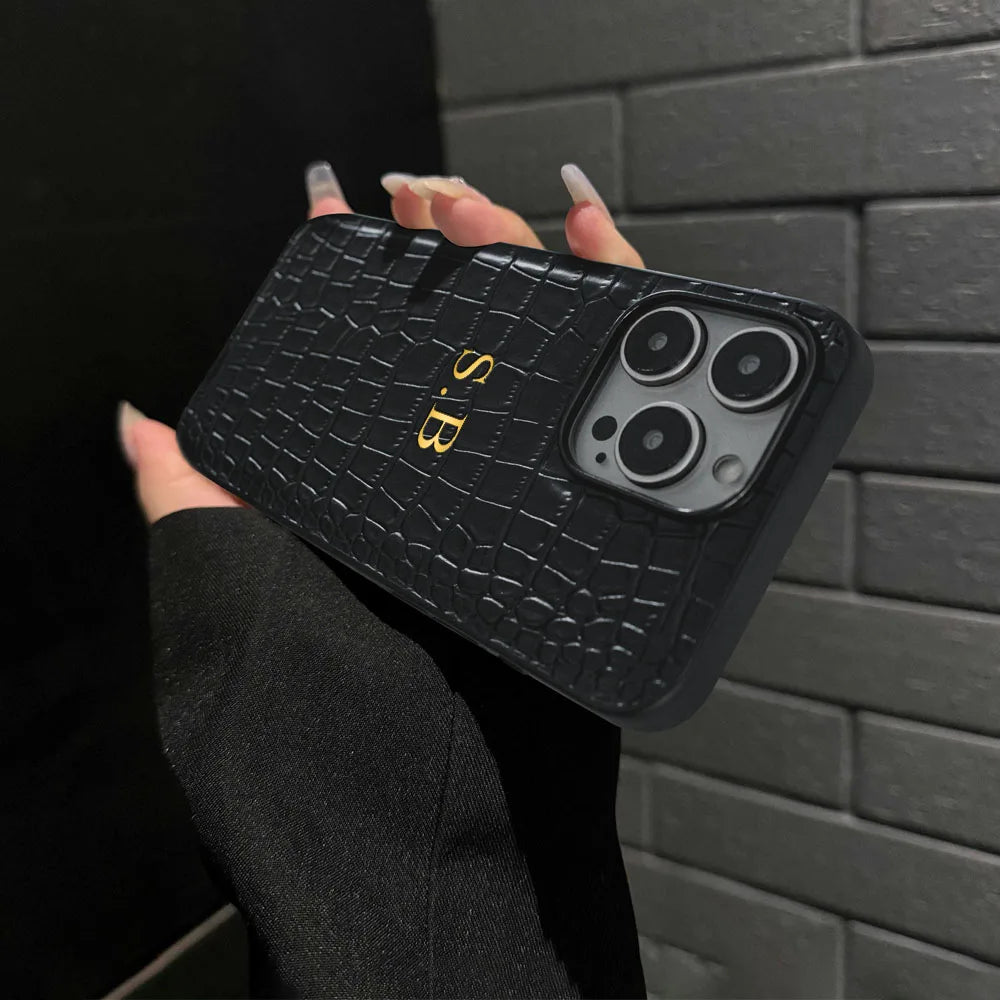 ⭐ Crocodile Monogram Case