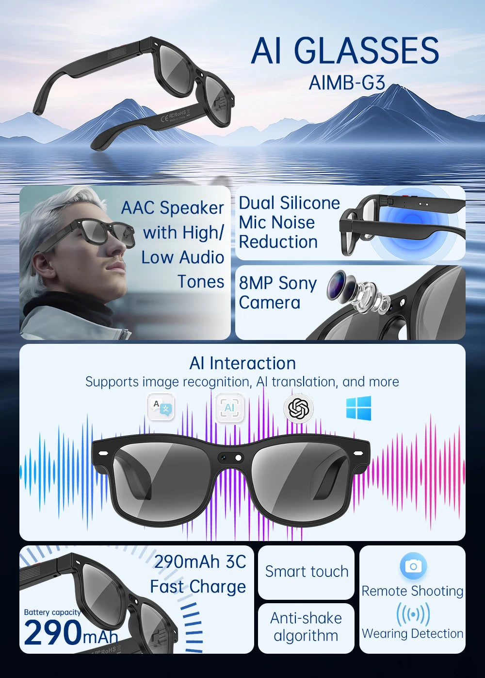 VisionAI Smart Glasses🔥⭐