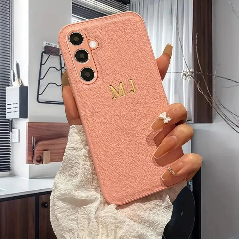 ⭐ 3D Name Leather Case