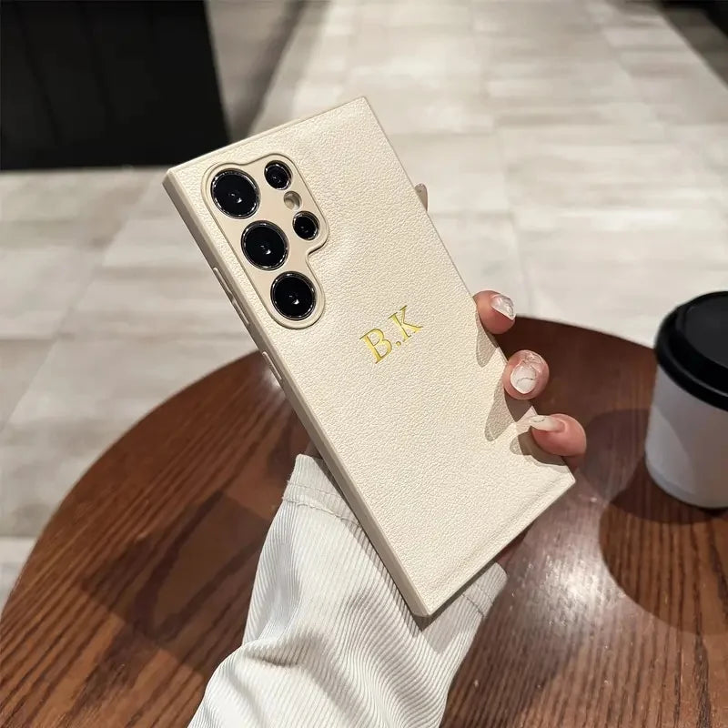 ⭐ 3D Name Leather Case