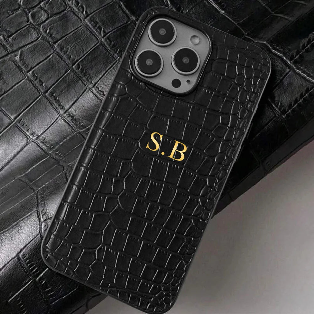 ⭐ Crocodile Monogram Case