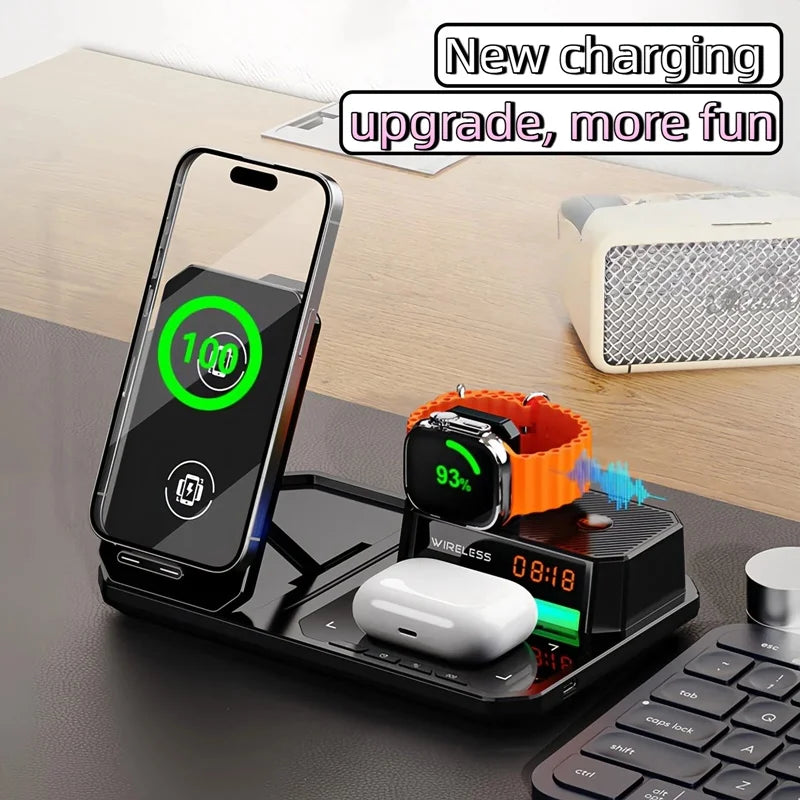 ChargeHub 5-in-1 Station🔥💡🔋🎶