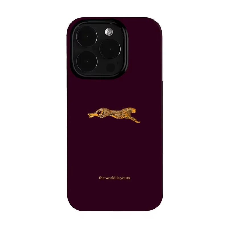 BurgundyLeopard Luxe Case
