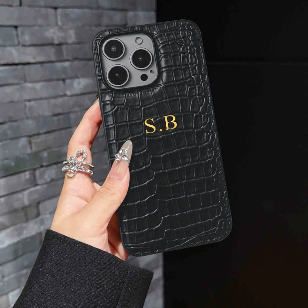 ⭐ Crocodile Monogram Case