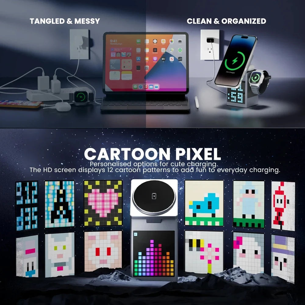 PixelBeat Smart Dock⚡🎶⏰