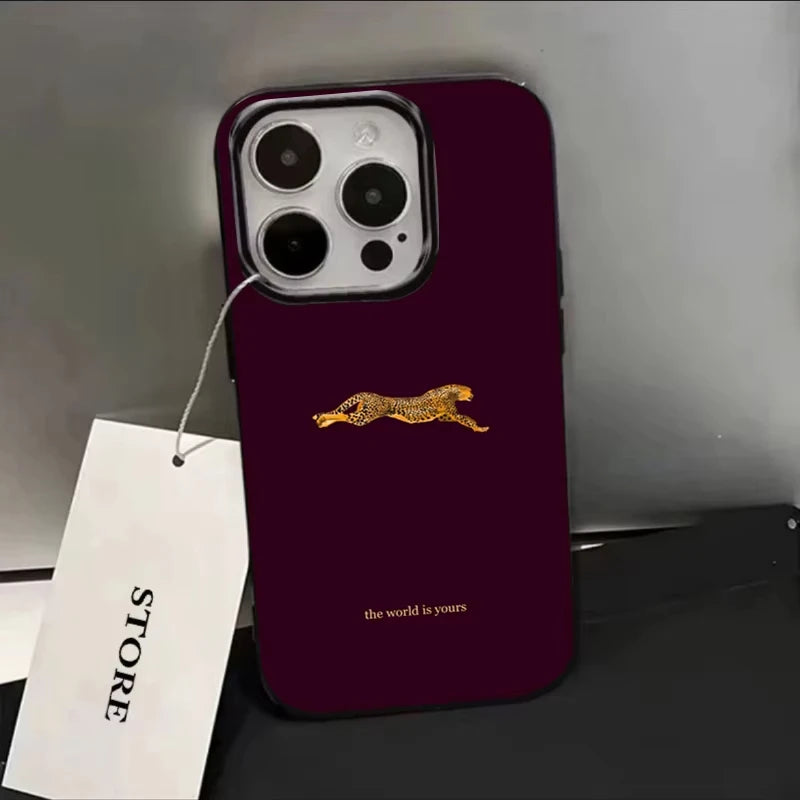 BurgundyLeopard Luxe Case