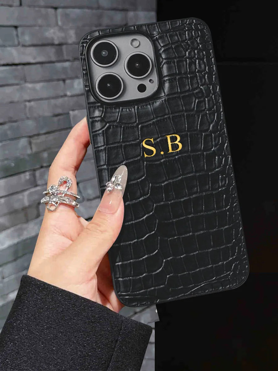 ⭐ Crocodile Monogram Case